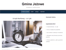 Tablet Screenshot of gmina-jezowe.pl